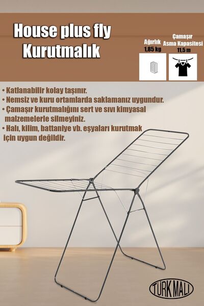 Perilla Doğrular Houseplus Fly Çamaşır Kurutma Askısı