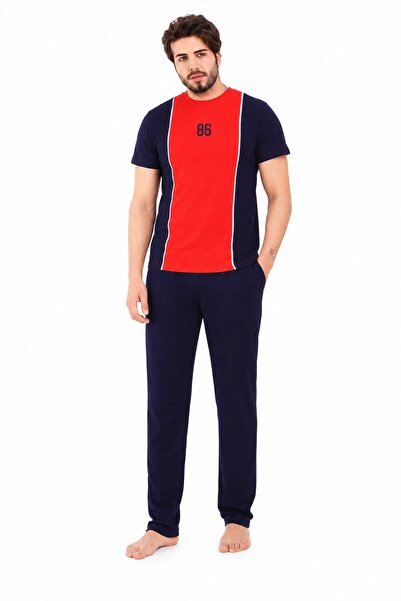 CottonVia Men's Pajama Set, 100% Cotton, 30/1 Seasonal Combed Cotton Fabric, ...