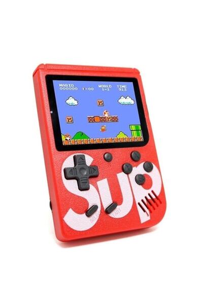 ATARI Retro El Oyun Konsolu 3 Inç Hd Arcade 400 Games - Suprem Kırmızı Beyaz Mavi Siyah
