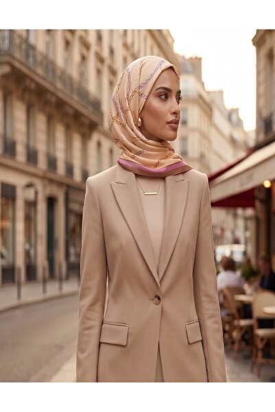 Sisley وشاح حرير ساتان-2033-90*90