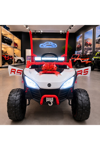Bebelul UTV electric Buggy Off-Road pentru copii, 12V 7Ah, 4 motoare 25W, tel...