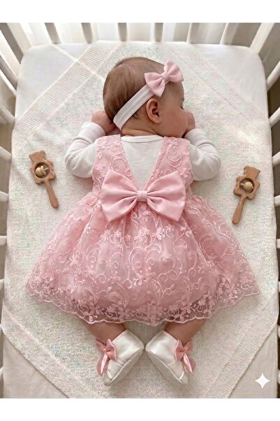 biyan collection Kız Bebek Mevlüt Takımı Gelinlik Abiye Elbise Lohusa Bebek D...
