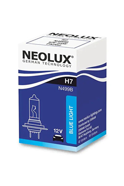 NEOLUX Синя светлина H7 55W 12V халогенна крушка за автомобилни фарове