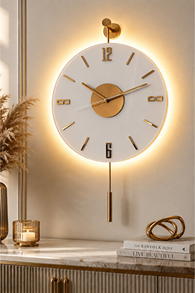 MetaQuartz Aksesuar Kardelen Gold Seri (30X55CM) ,pilli Led ,modern Dekoratif...