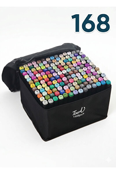 Fidanx Marker Brush Pen Set 168 Colors Double Tip Professional Drawing and Pa...