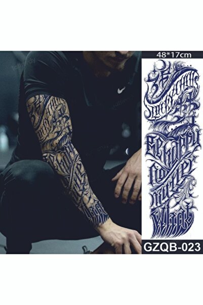 Genel Markalar 1 Ay Kalıcı Gerçekci geçici Yazı model dövme tattoo
