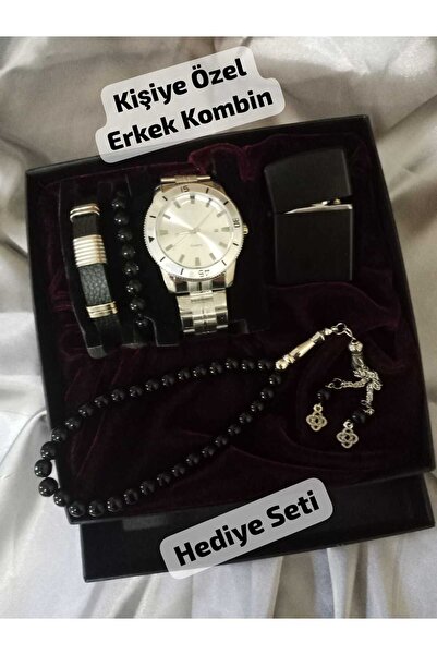 Brality KİŞİYE ÖZEL YAZI YAZILIR , Özel Kutulu ERKEK Kombini, Hediyelik Set (...
