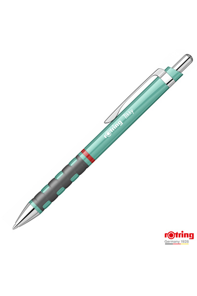 Rotring Pix Tikky 3 Albastru Sidefat cu Clip, Mina Jumbo Albastra 0.7mm, Grip...