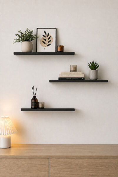 SARMOBİ Harmony 3 Raflı Gizli Monte Uçan Raf 50*15 cm