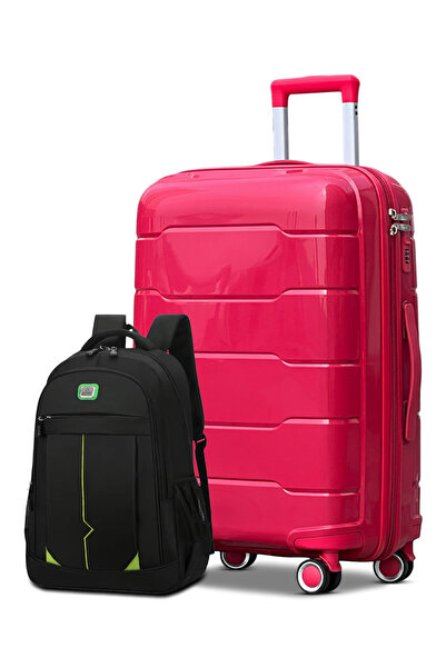 ZAAPPY Unbreakable PP 24 Inch[20-25kg] Luggage with Stylish Backpack Combo