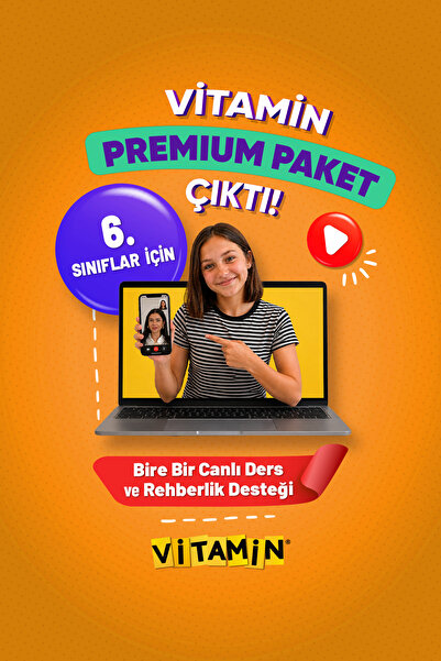 Vitamin 5 + 6. Sınıf Premium Paket - 6. Sınıf 8 Kitap Basılı Set + 5 ve 6. Sı...