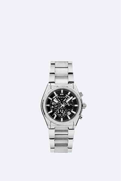Avva Men's Silver Color Metal Box Watch B 009019