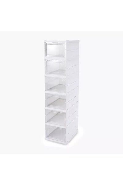 OEM Organizator Încălțăminte Pliabil 6 Niveluri – Raft Compact cu Uși Transpa...