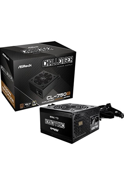 ASROCK 90-UXC075-BNEAAA, 750 W, ATX 2.52, Negru