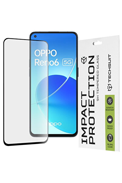Techsuit Folie pentru Oppo Reno6 5G - 111D Full Cover / Sticlă cu adeziv inte...