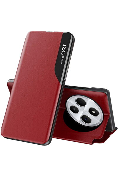 Techsuit Husa pentru Xiaomi Redmi 14C / Poco C75 - eFold Series - Red