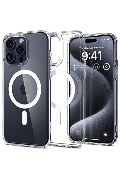 Spigen Husă pentru iPhone 15 Pro Max - Ultra Hibridă MagSafe - Albă