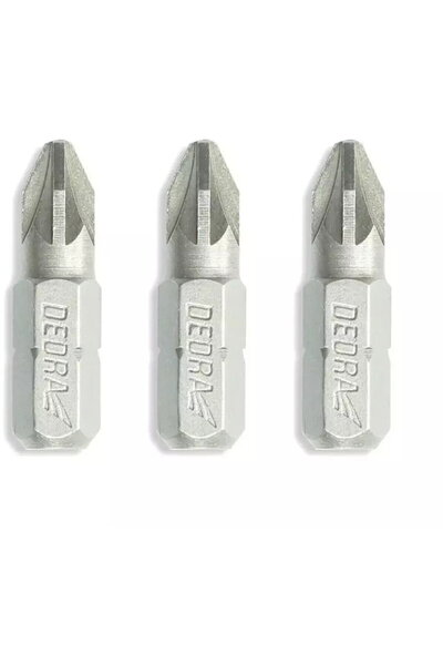 DEDRA EXIM Set de capete de ЕџurubelnitДѓ Pozidriv PZ1/2/3x25mm, blister