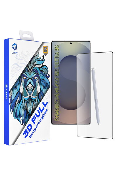 Lito Folie pentru Samsung Galaxy S25 Ultra - 3D Full Cover - Negru
