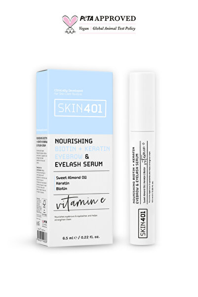 Skin401 Biotin & Keratin Plumping Nourishing Lengthening Eyebrow & Eyelash Se...