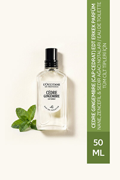 L'Occitane Cedre Gingembre (Cap Cedrat) Parfüm, EDT, Erkek, Nane, Zencefil ve...