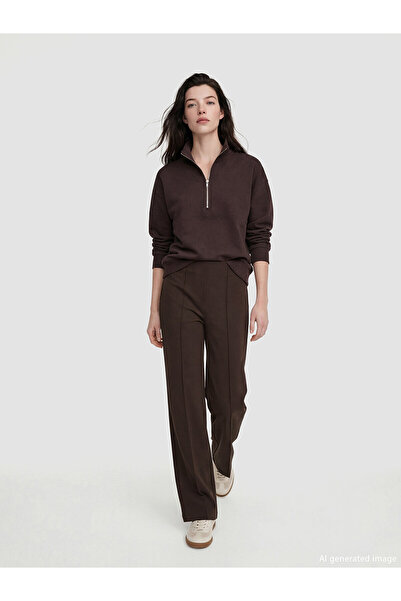 LC Waikiki Trendlucky Soft Touch Women's Sweatpants with Elastic Waist and Co...