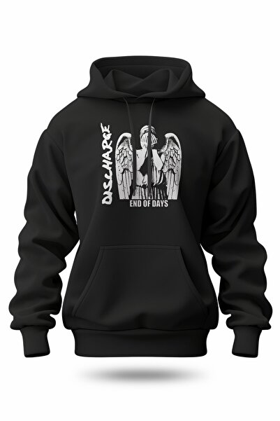 buzagi tasarım ürünleri Discharge Digital Print Hooded Unisex Sweatshirt