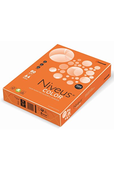 NIVEUS Hârtie copiator A4 Portocaliu Intens 80g 500 coli/Top OR43