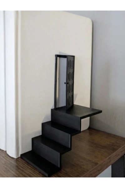 Markasız ucuz .Babura Decorative Book Holder Minimalist Ladder Design Book Su...