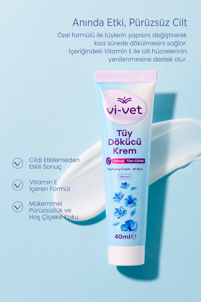 Vi-vet Tüy Dökücü Krem 40ml