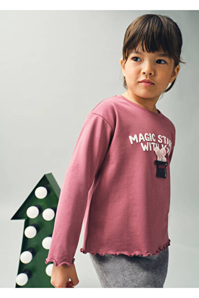 MANGO Baby T-Shirt with Embroidery Texture