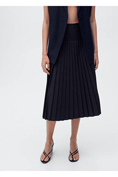 MANGO Woman Fusta midi plisata