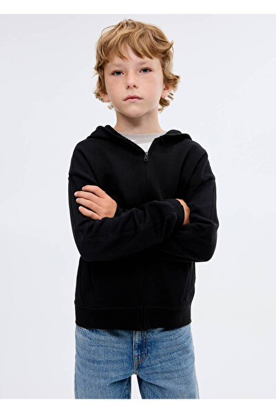 MANGO Kids Суичър с качулка с цип