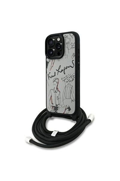 Karl Lagerfeld Husa pentru iPhone 16 Pro - Saffiano MagSafe Crossbody (KLHCP1...