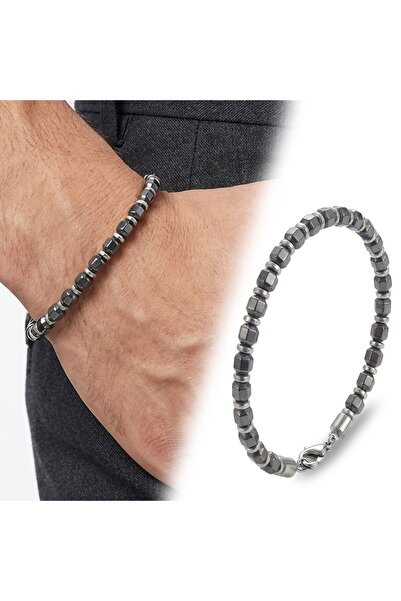 Mestore سوار من الفولاذ قابل للتعديل من Esmas Kesim Hematite 31682B10D5