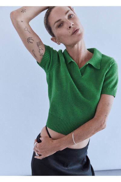 MANGO Woman Polo yaka kazak