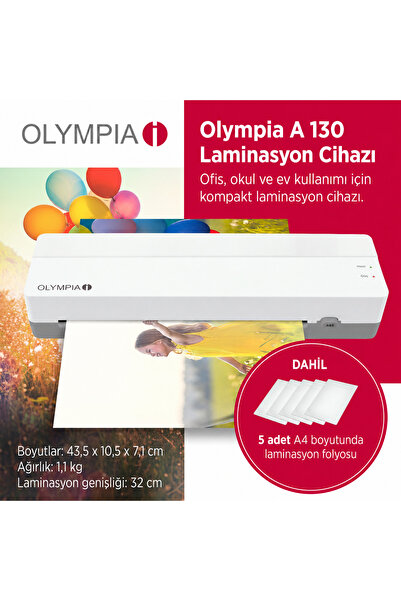 Olympia A130 Combo Laminasyon Makinesi Ve Giyotin Makinesi
