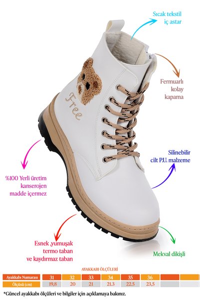 Kiko Kids Teddy Skin Thermo Sole Girls' Boots