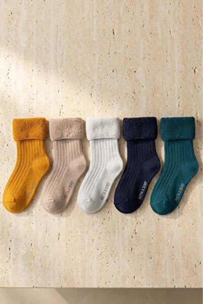 Katia&Bony Pack of 5 Children's Towel Socks Patterned