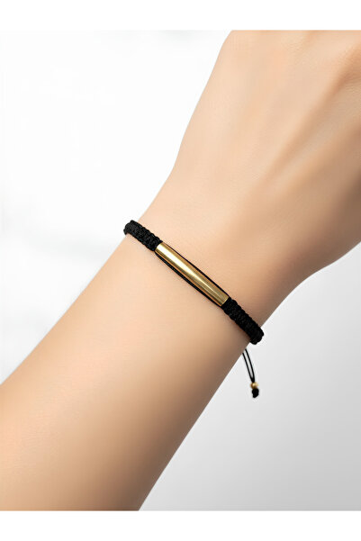 Tasarım Macrame Gold Bracelet (Gold Detail)