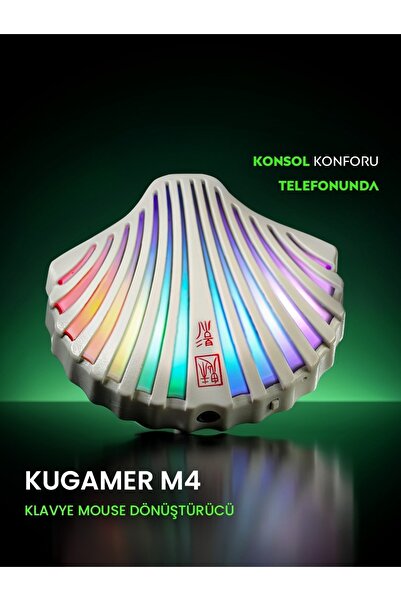 HANDJOY Kugamer M4 - 2000 Hz Pubg Mobile Klavye Mouse Konsol Dönüştürücü Yapa...