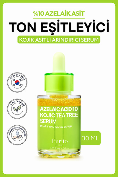 Purito Azelaic Acid 10% Kojic Acid Tea Tree Serum | Akne Karşıtı Leke Görünüm...
