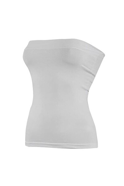 YILDIZ 6 Pieces Lycra Strapless Undershirt White 2180