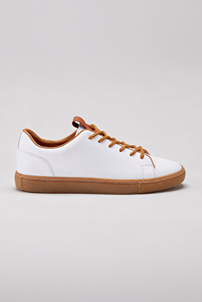 Morven Men's White Seasonal Casual Leather Shoes