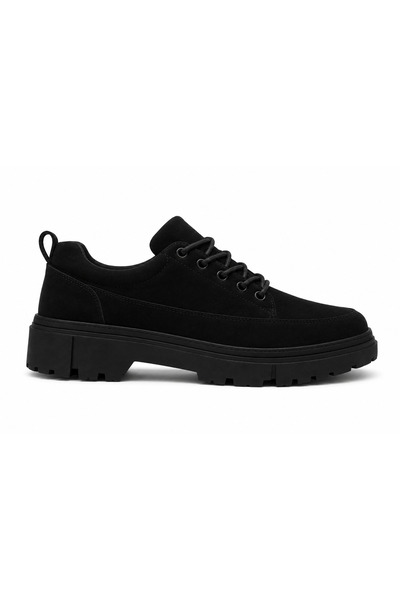 BESKAR Charcoal Suede Men's Shoes - Premium Smart Casual Comfortable Daily Sn...