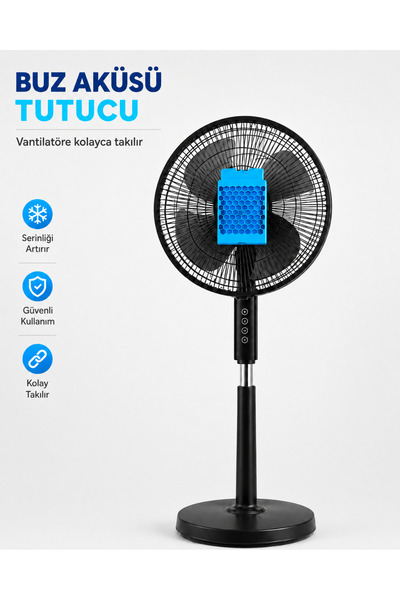 kezi Fan / vantilatör İçin Buz Aküsü Tutucu