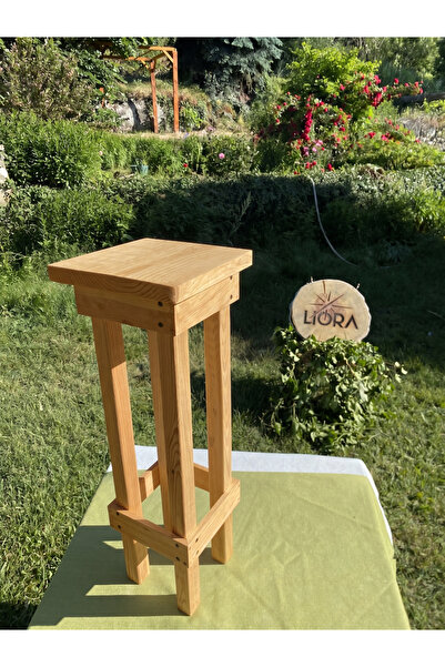 Lioracommerce Ahşap Çiçeklik, Saksı ve Vazo Sehpası - El Yapımı Masif Ahşap
