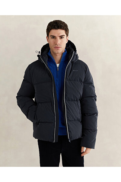 Gant Erkek Lacivert Regular Fit Fermuarlı Mont