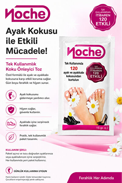 Noche Ayak koku Pudrası 6 Adet *15 Gr