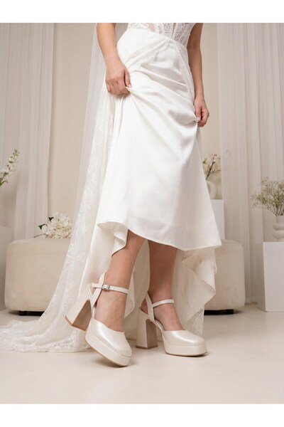 Nesil Shoes Mrv 185821 Sandale de mireasă cu spatele deschis